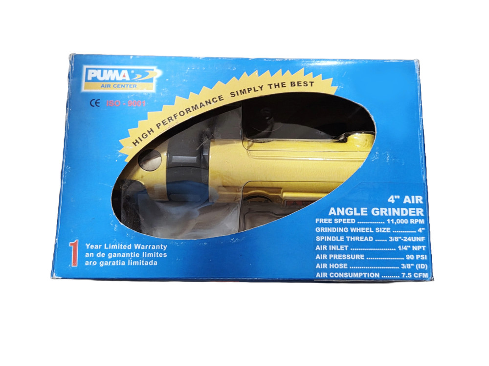 Puma 4'' air angle grinder