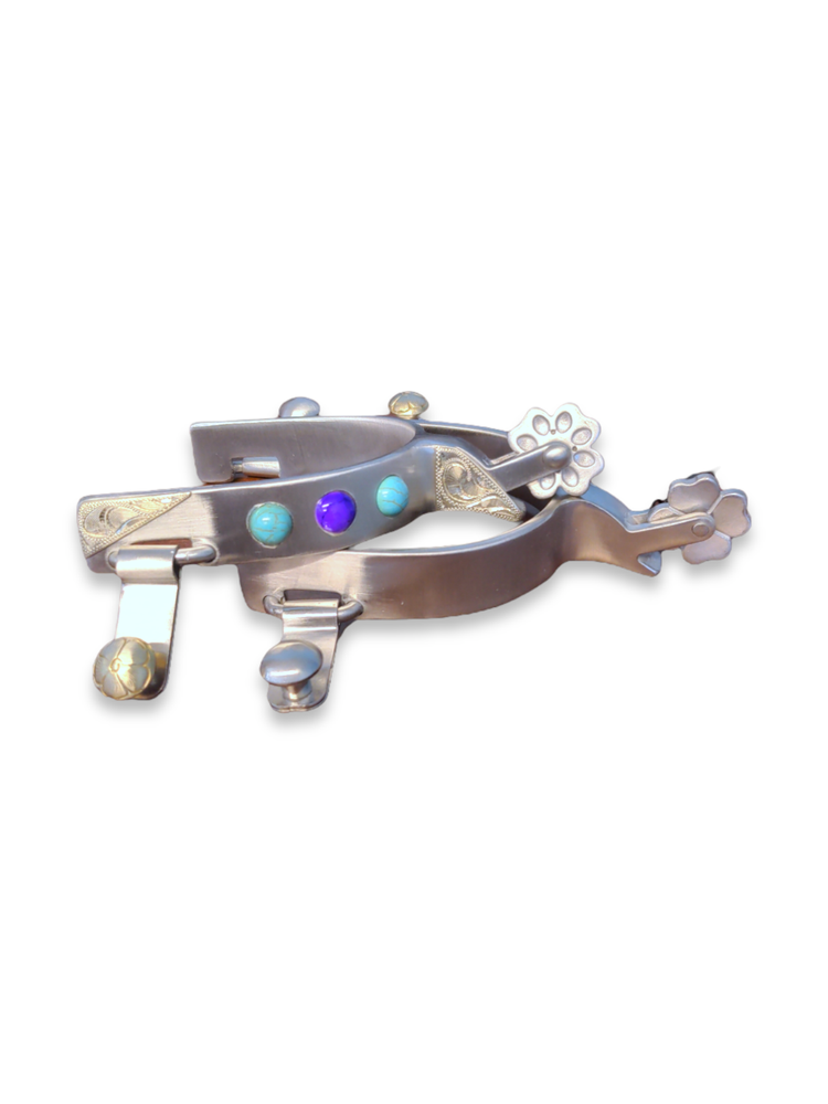 Cowboy Tack Southwest Gemstone Spurs