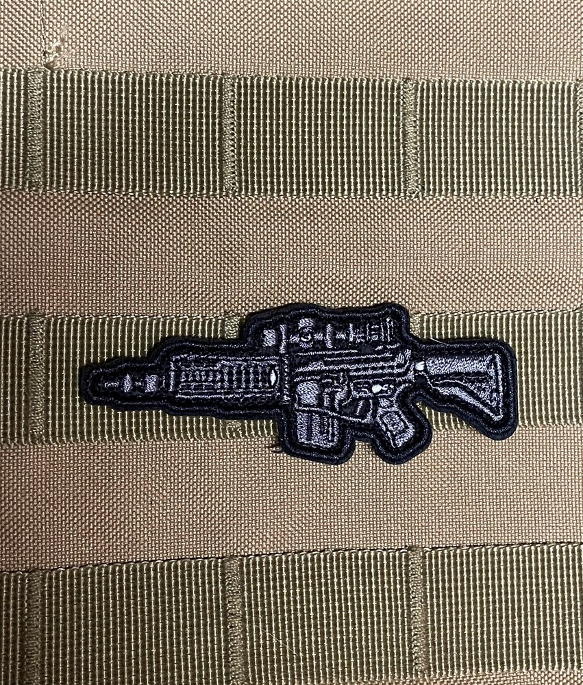 Sniper Rifle DMR Patch Gun Army Weapon COD PUBG Tactical Morale Hook Loop