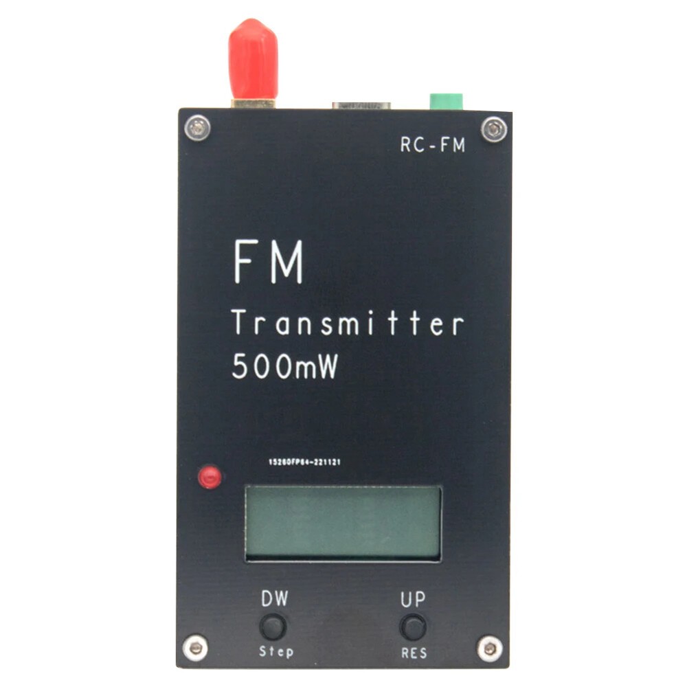 2KM 0.5W FM Transmitter LED Digital Display Audio Stereo Transmits