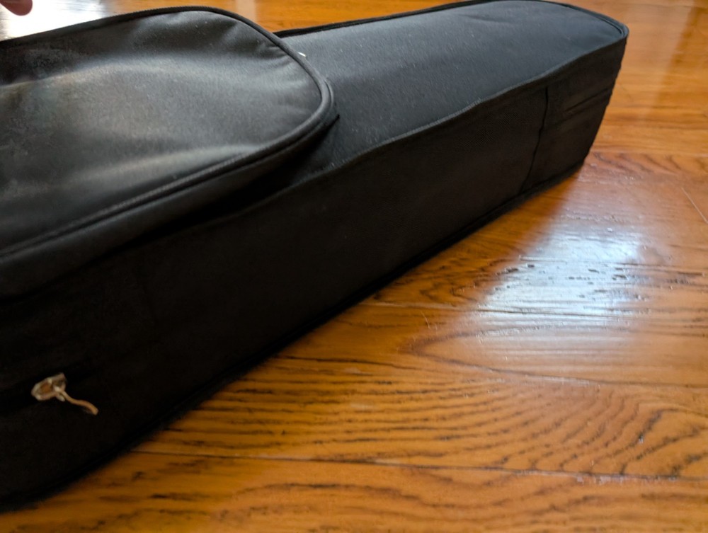 Uke Crazy Ukulele Black Carrying Case Semi-Rigid for Kala