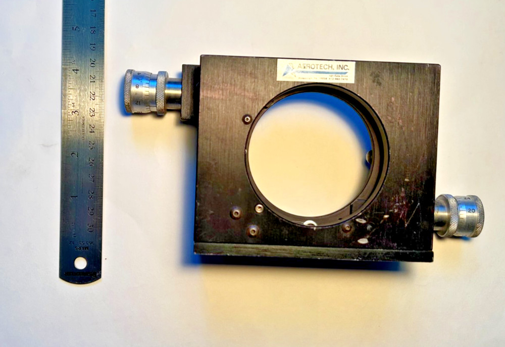 Aerotech 3" gimbal mirror mount model AOM 110-3 Side adjusting