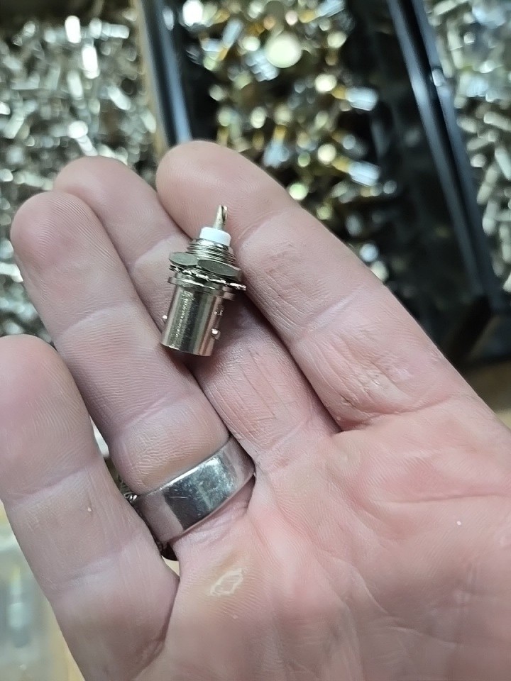 BNC Chassis Panel Mount Socket Female Jack Solder Type Connectors Adapter 6-Pack