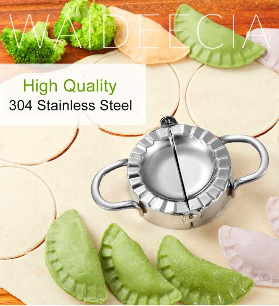 Dumpling Maker - Press/Stainless Steel Empanada Press/Pie Silver
