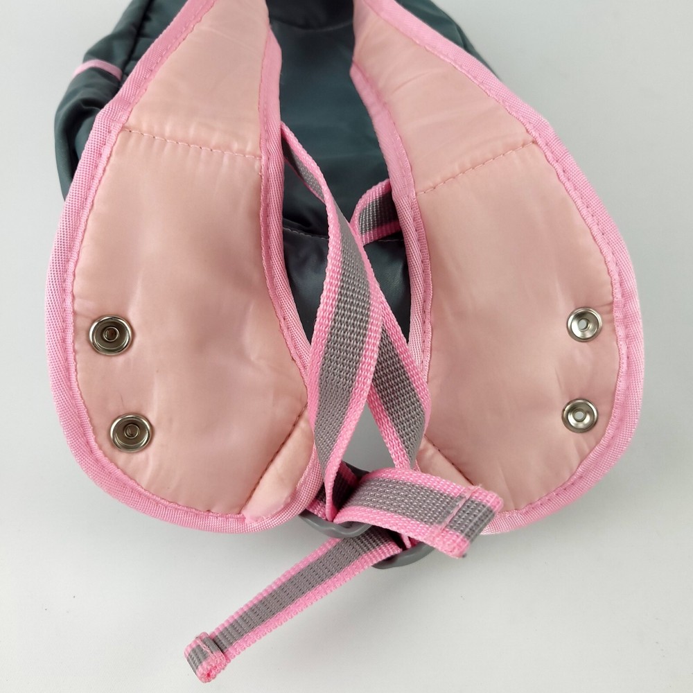 Hello Kitty Kids Backpack Grey Pink 10.5"x8"x5"