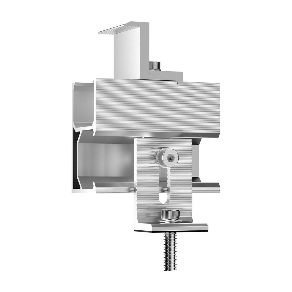 All-Weather Solar Panel Mounting Kit 35-40mm Adjust. for Secure Fit