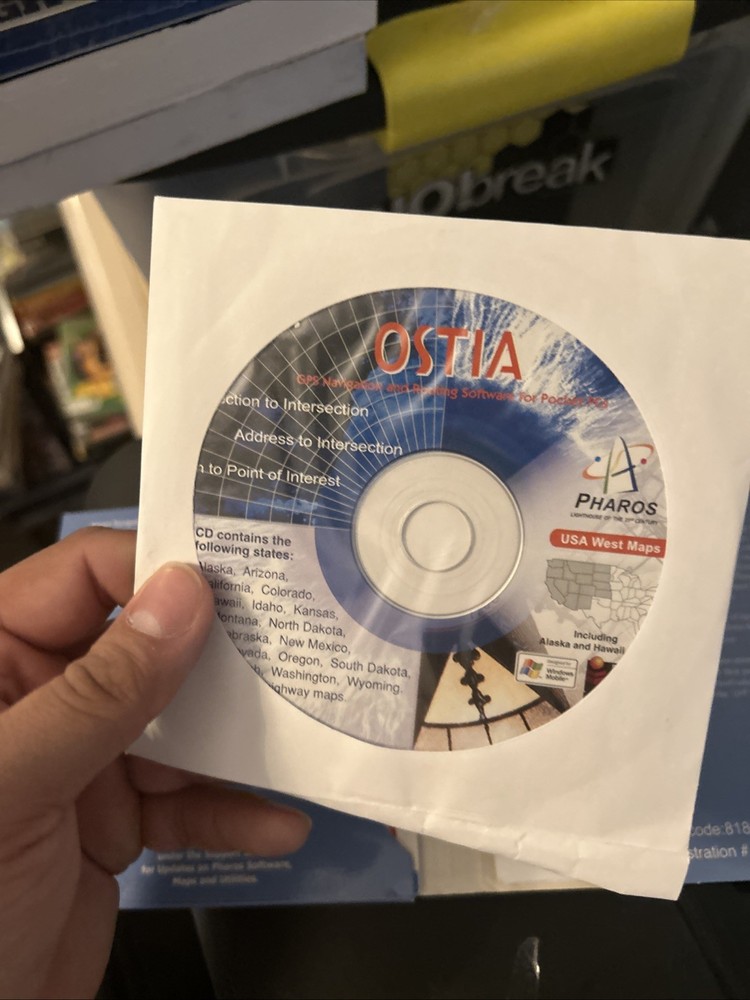 Pharos Ostia GPS Navigation Software NAV01 Rare