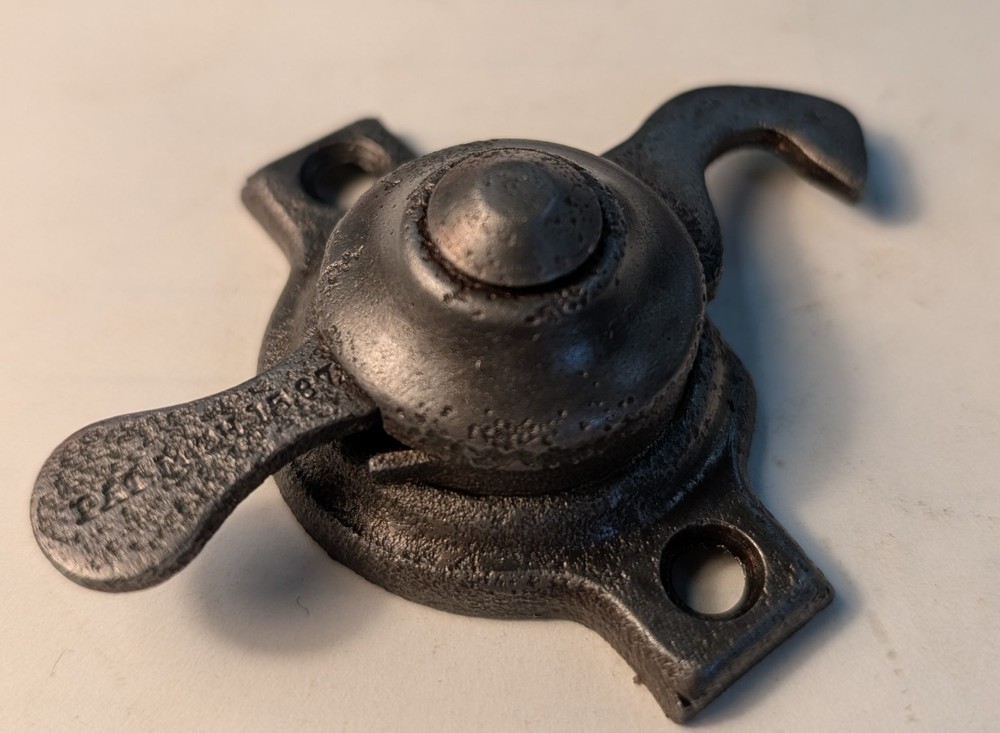 Antique Cast Iron / Steel Window Latch Lock Hardware A20