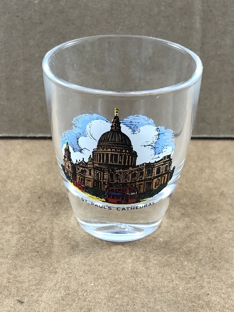 St, Paul’s Cathedral shot glass, COMBINED SHIP $1 PER MULTIPLE