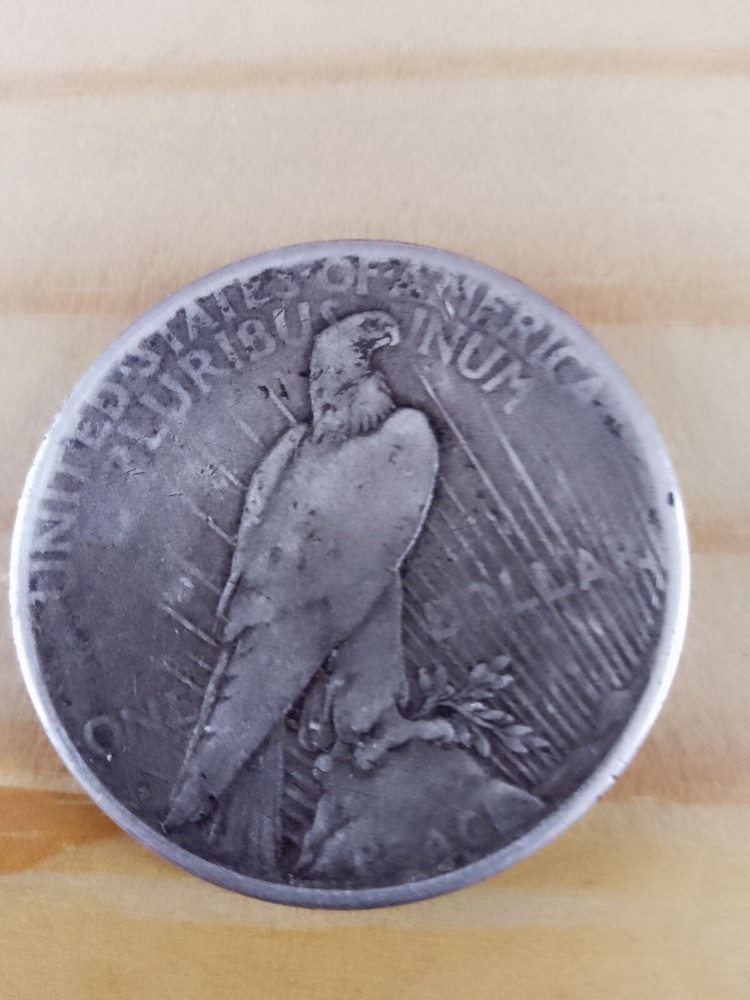 1922-S Peace Dollar Off Center Weak Strike