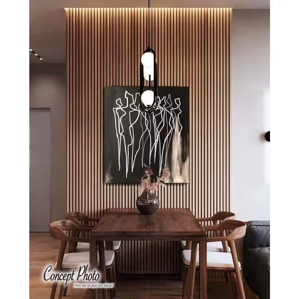 1 In. X 3-1/4 Ft. X 9 Ft. Wall Cladding White Interlocking Composite Decorative