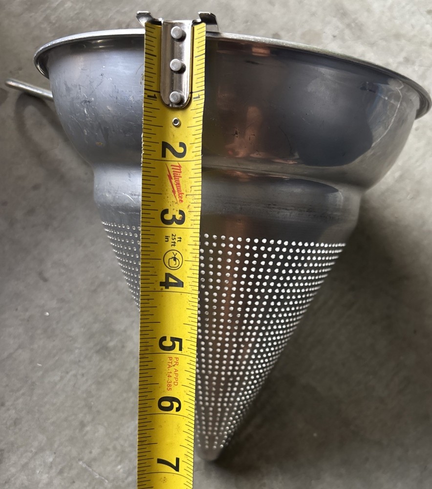 Cone Shaped Colander w/ Handle--VINTAGE