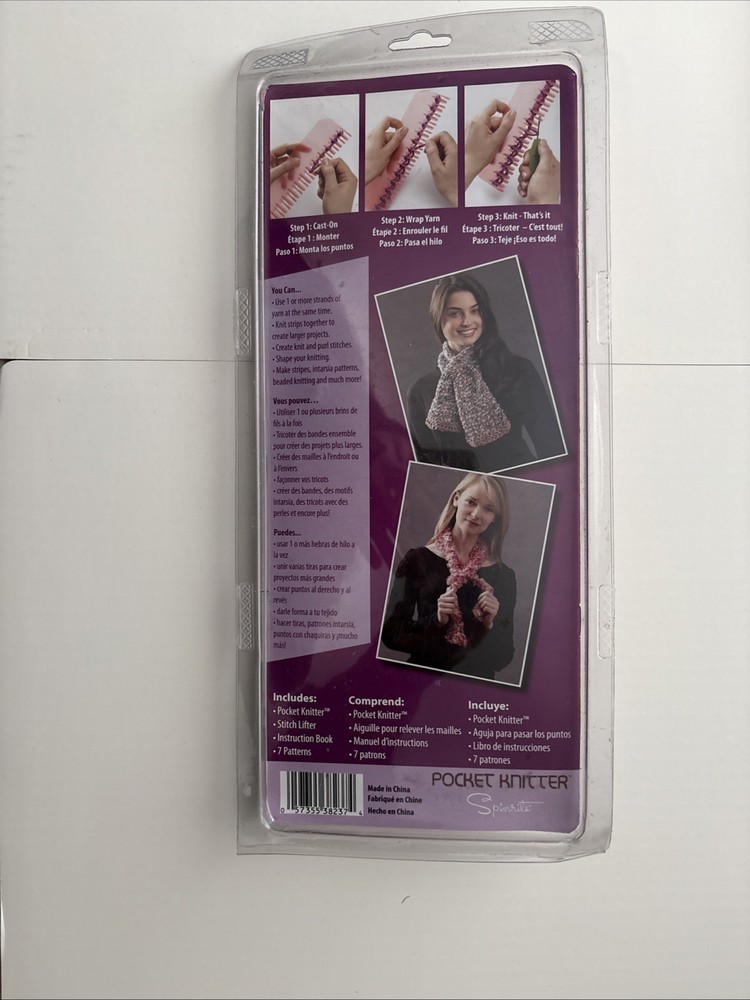 New Spinrite Pocket Knitter Kit - Orange