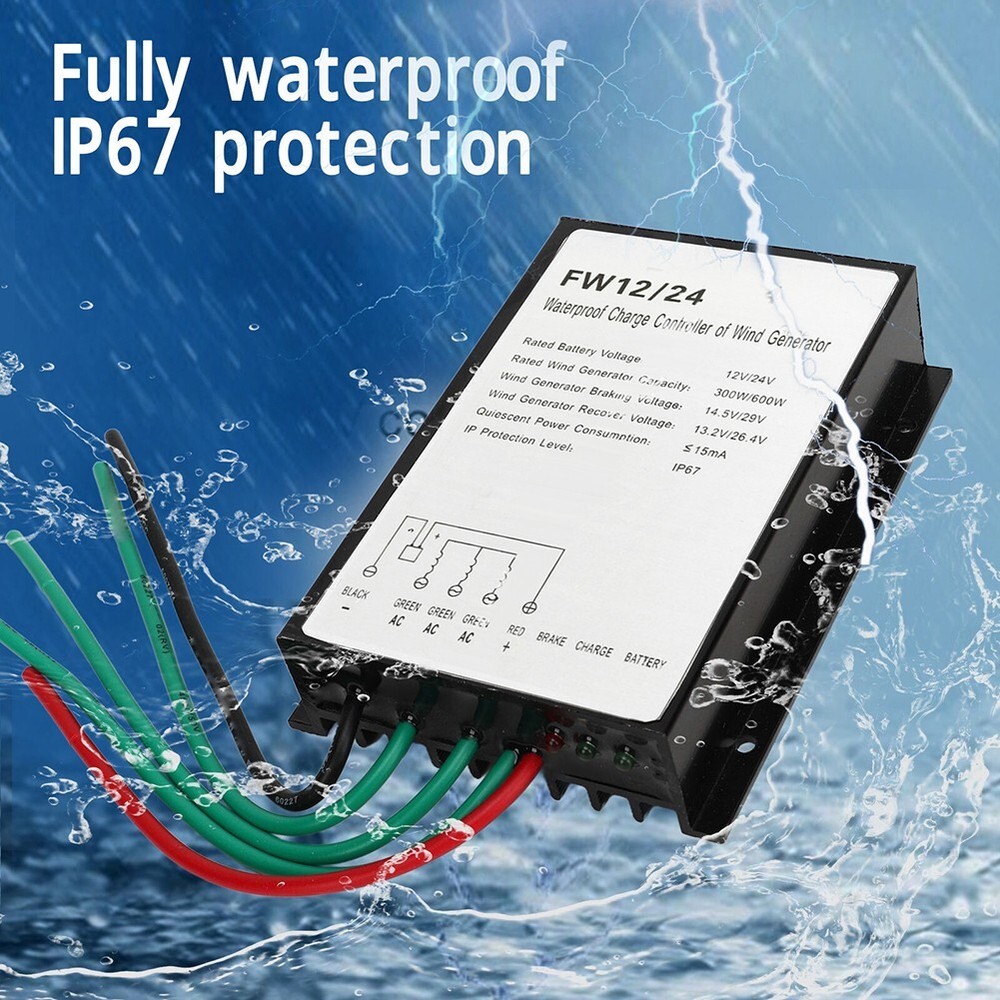 Wind Turbine Charge Controller Solar Wind Hybrid Controller 600W 12v 24v 48v