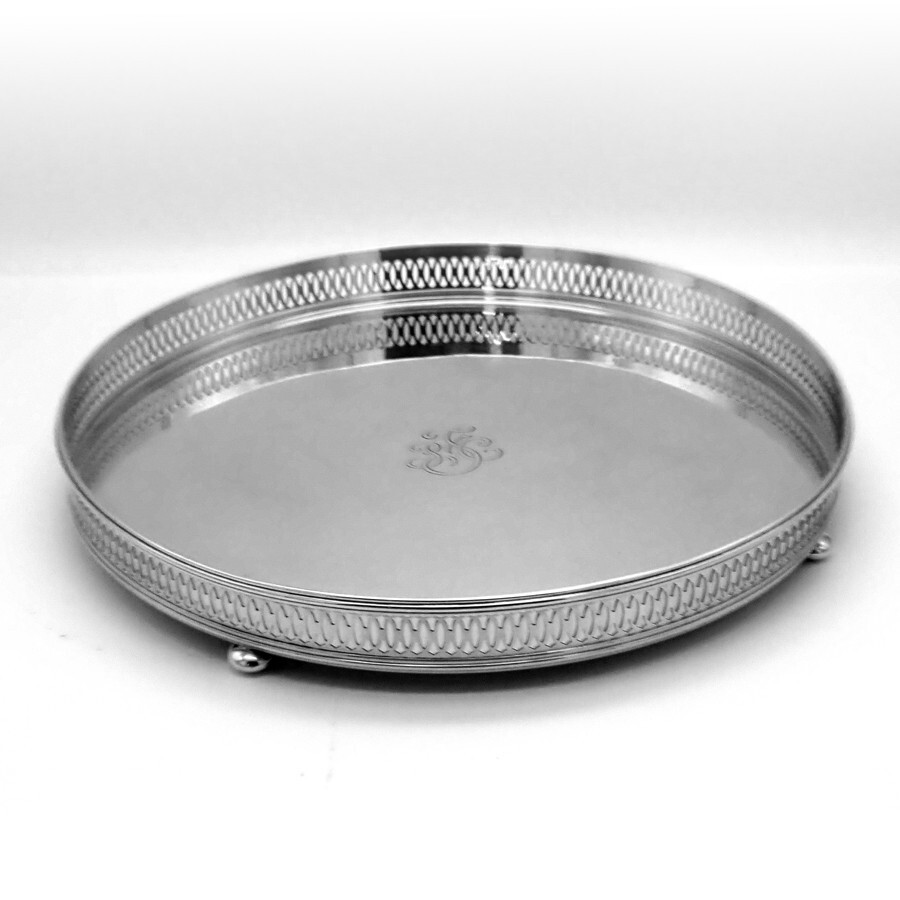 Gallery Tray Tiffany Co Sterling Silver Mono PFC