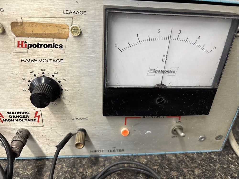Hipotronics HDA5 Portable DC Hipot Tester Analog Laboratory Unit Excellent