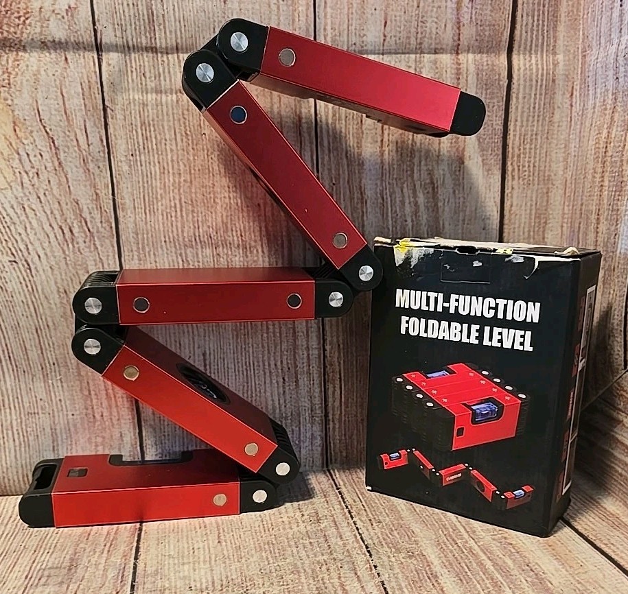 Multi-Function LARMEIL Foldable Level Measuring Tool, 28 Inch Folding Level