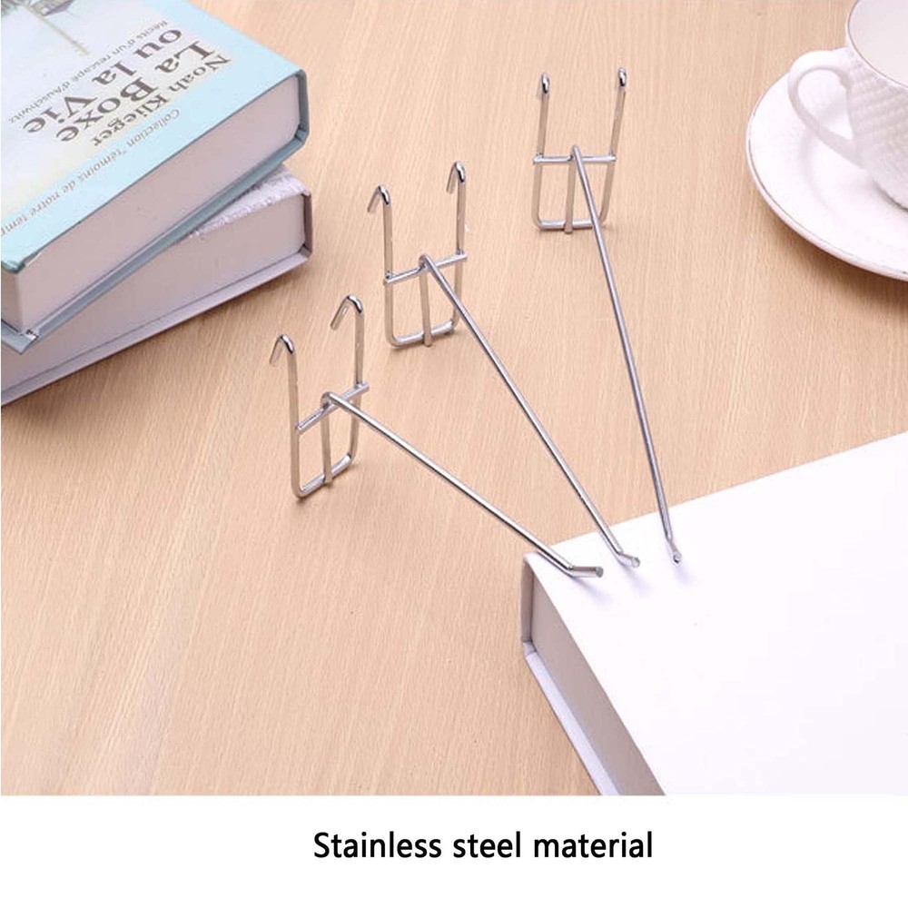 15-Set Pegboard Hooks Display Hook Wall Bracket Grid Wall Pegs 25mm Hook