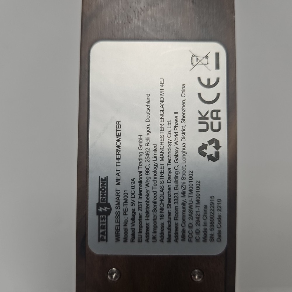 Paris Rhône Smart Meat Thermometer 300ft Wireless Range