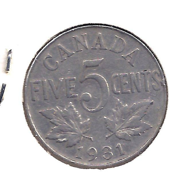 1931 Canadian Nickel