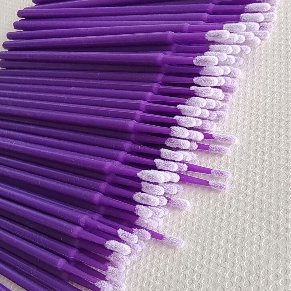 100Pcs Micro Brushes Applicators Microbrush Dental Regular Fine Super Fine Eye