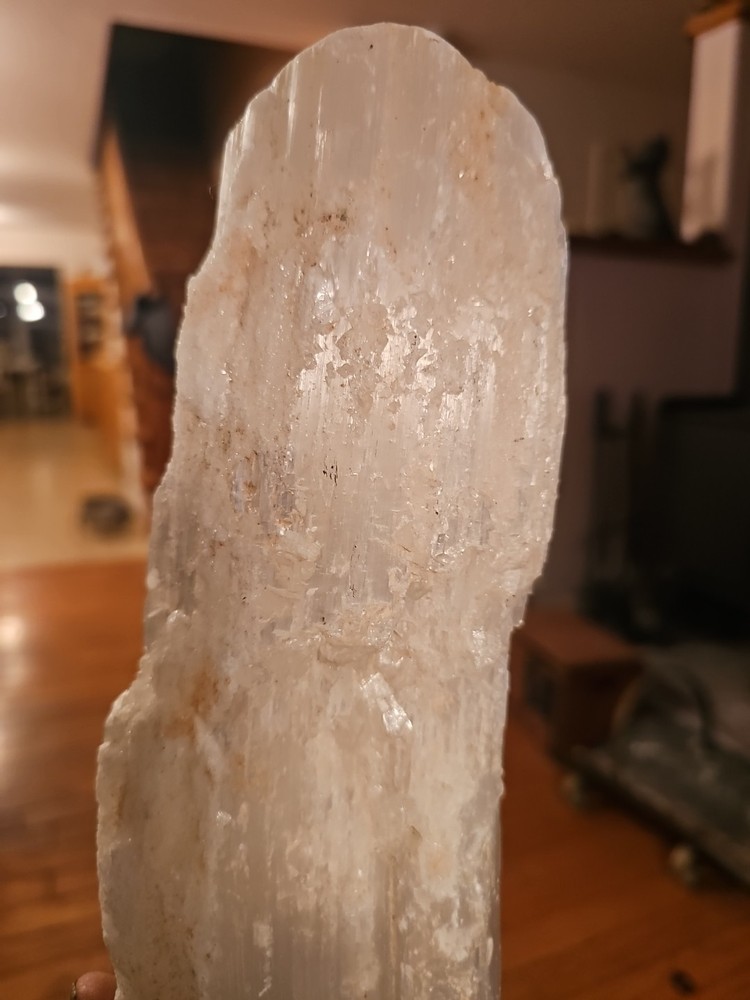Selenite Log Stick 16" Raw