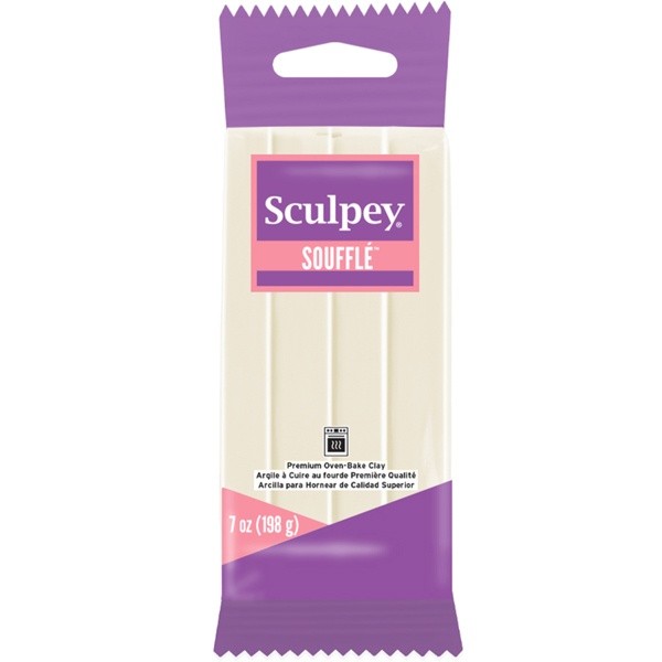 Sculpey Souffle Clay 7oz-Ivory - 3 Pack