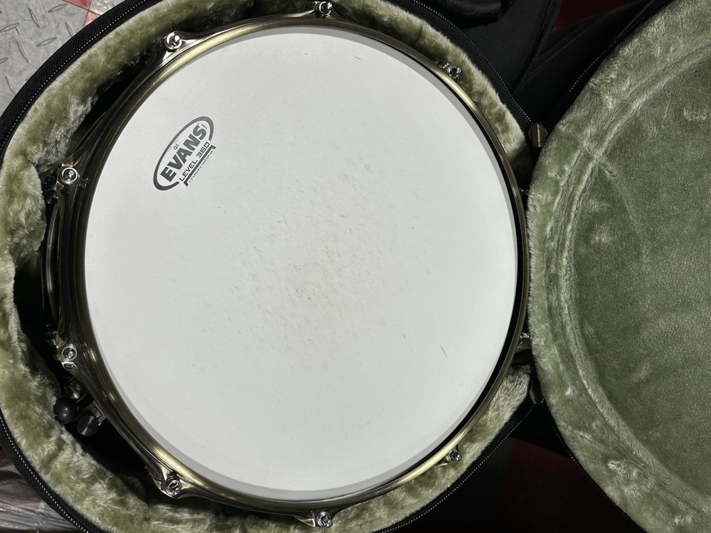 GMS Nickel Brass Maple Ltd Edition Snare Drum - Signed & Numbered