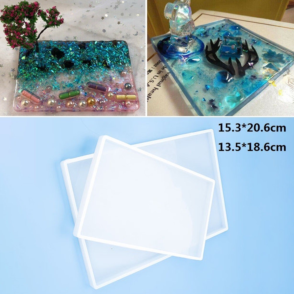 Rectangular Diy Tools Jewelry Making Molds Epoxy Casting Molds DIY Tool