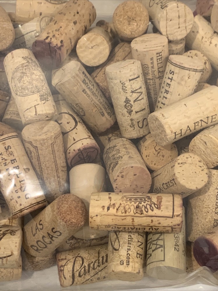 Bag Of 92 Wine Corks Assorted Collection Red And White Wine Bottle Corks