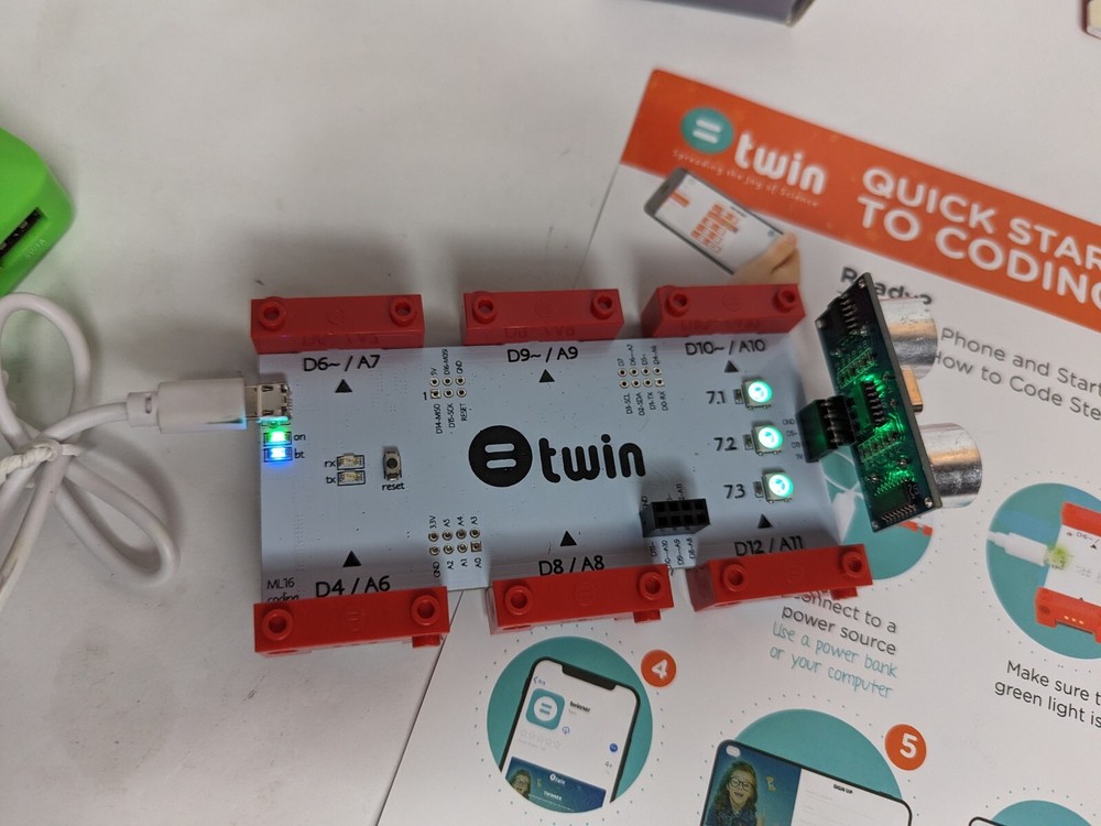 Twin Science STEM Coding Kit: Learn Programming for Children Ages 8+, Complete