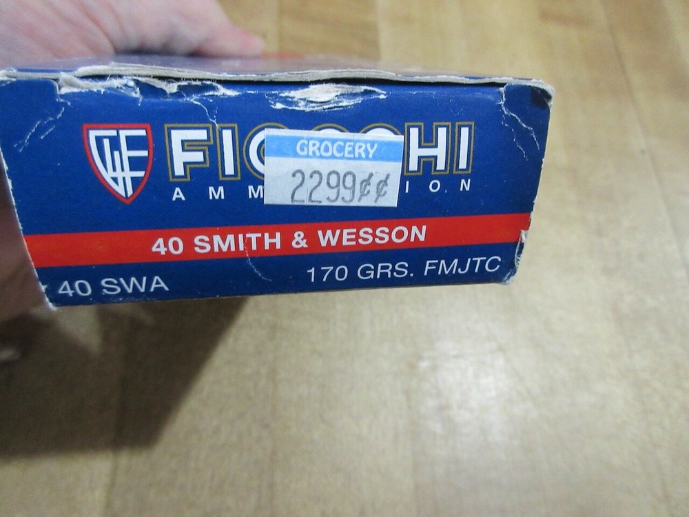empty ammo box Fiocchi Pistol Shooting Dynamics 40 Smith Wesson w insert