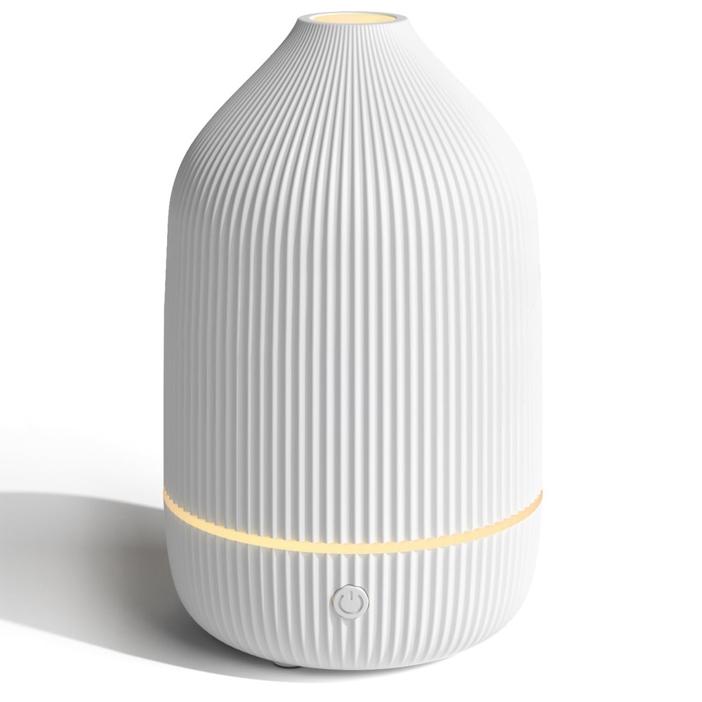 Essential Oil Diffuser, 100ml Aromatherapy Mini Ultrasonic White