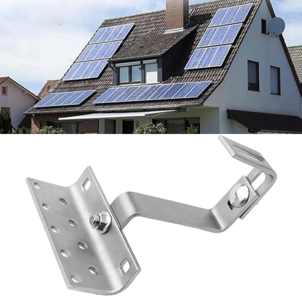 For Easy Install Stainless Steel Solar Panel Mounting Hook Adjustable Design