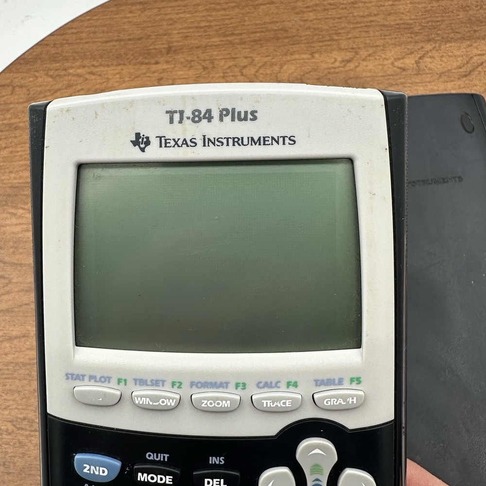 Texas Instruments TI-84 Plus Handheld Graphing Calculator Black Gray Tested