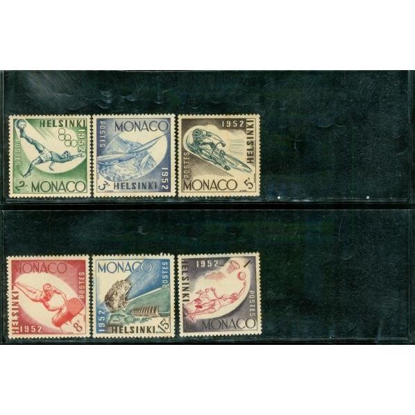 Monaco Olympics , 6 stamps