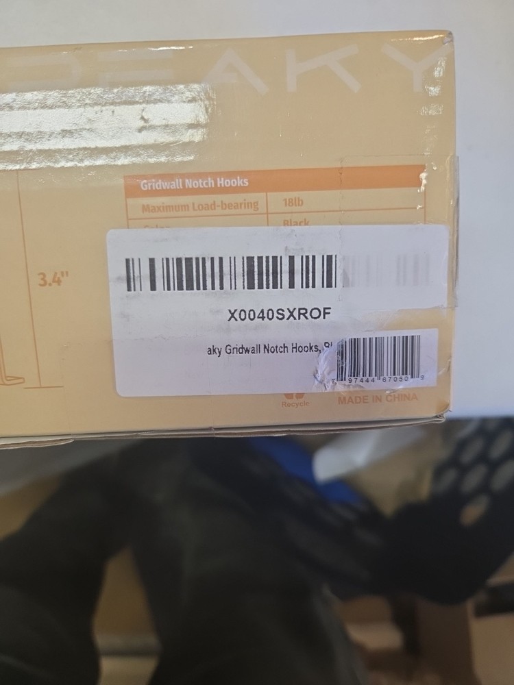 24 Pack Gridwall Notch Hooks