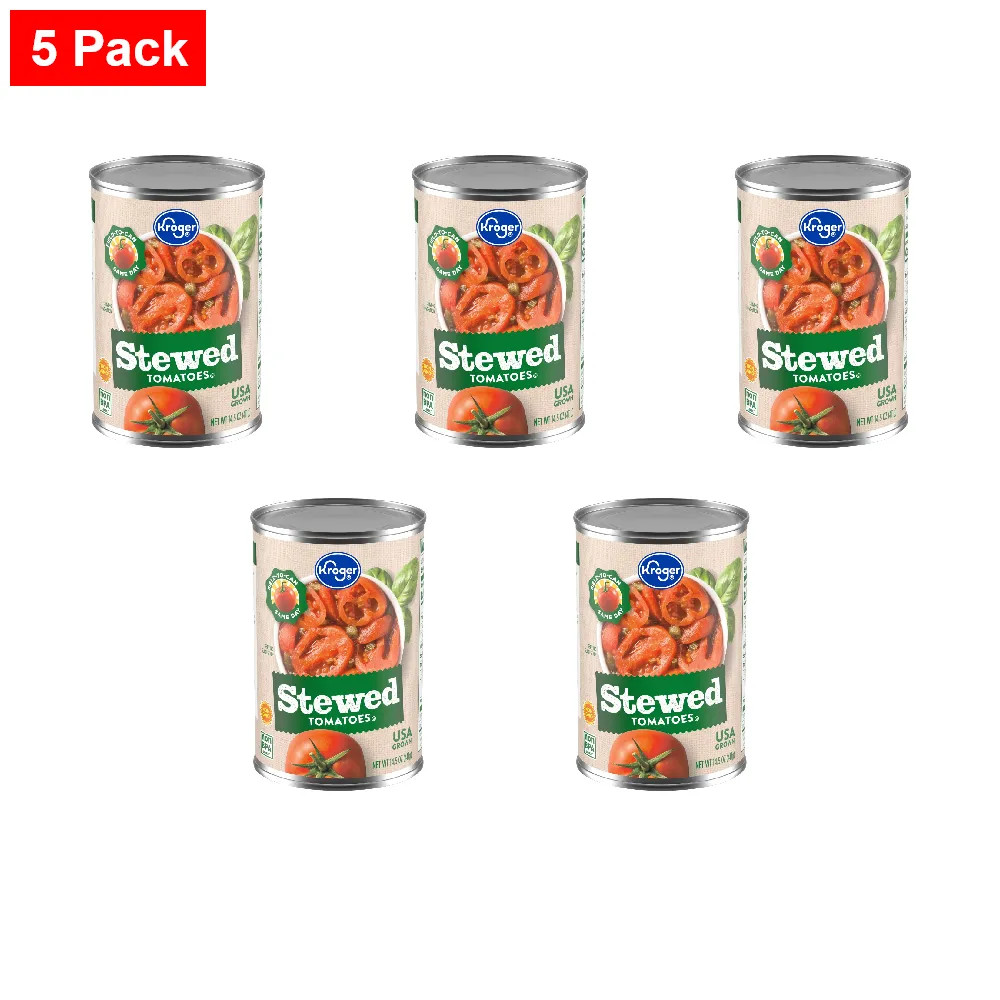 KG Stewed Tomatoes 14.5 oz - 5 Pack