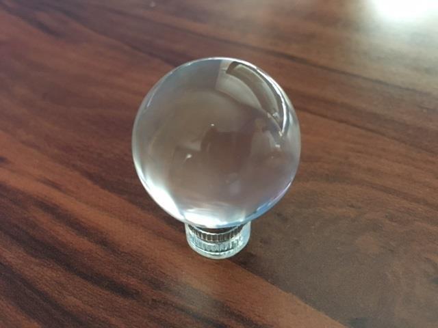 20 Knobs Handles Pulls Kitchen Cabinet Hardware Acrylic Glass Clear