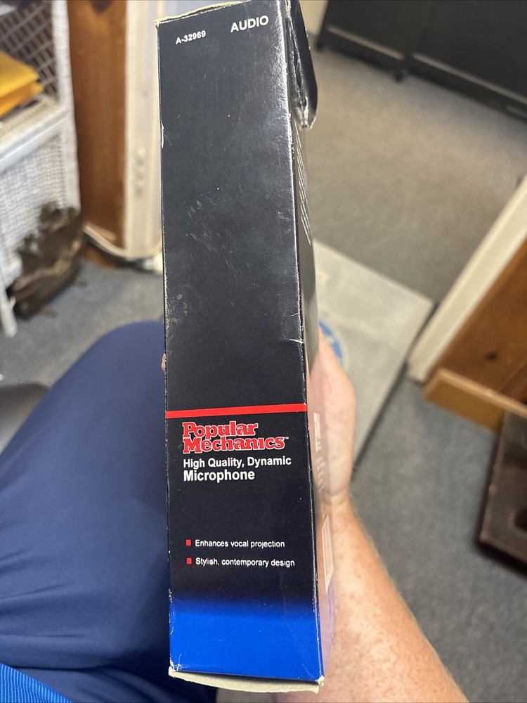 Popular Mechanics Microphone A-32969 Unidirectional Dynamic Microphone