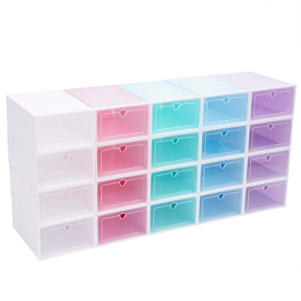 Transparent Shoe Boxes with Dustproof and Moistureproof Features, High-Quality