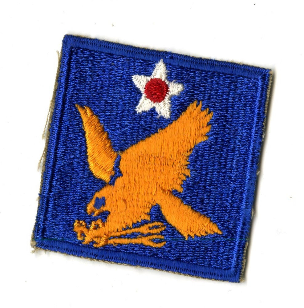 2nd Air Force White Back Patch WWII Vintage Pacific Coast
