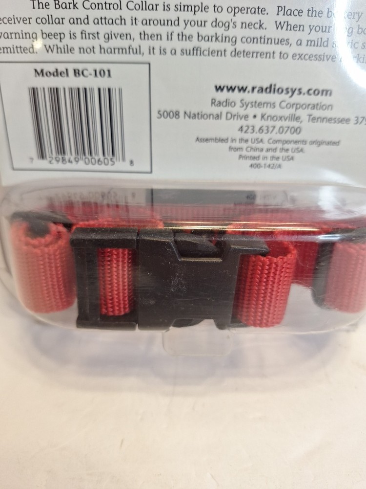 Bark Control Training Collar BC-101 Dog Training System Radio Systems