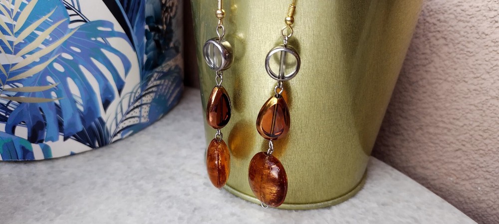 Beautiful glass earrings