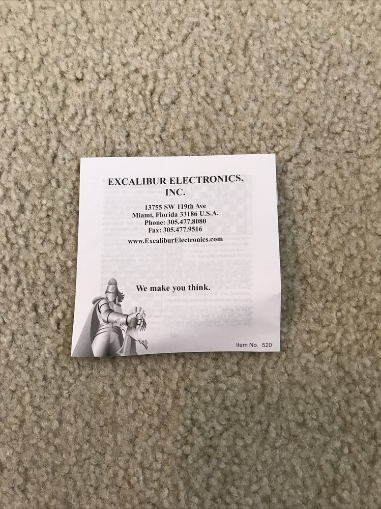 Excalibur Electronic 6 in 1 Game Pack - NEW