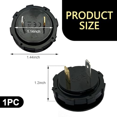 DC 12V 24V Battery Voltmeter, LED Digital Display Voltmeter Gauge, 1 PC Red