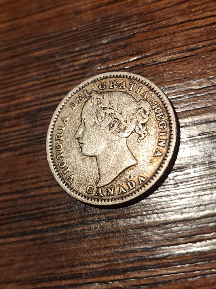 1894 Canada 10 Cents Silver Coin