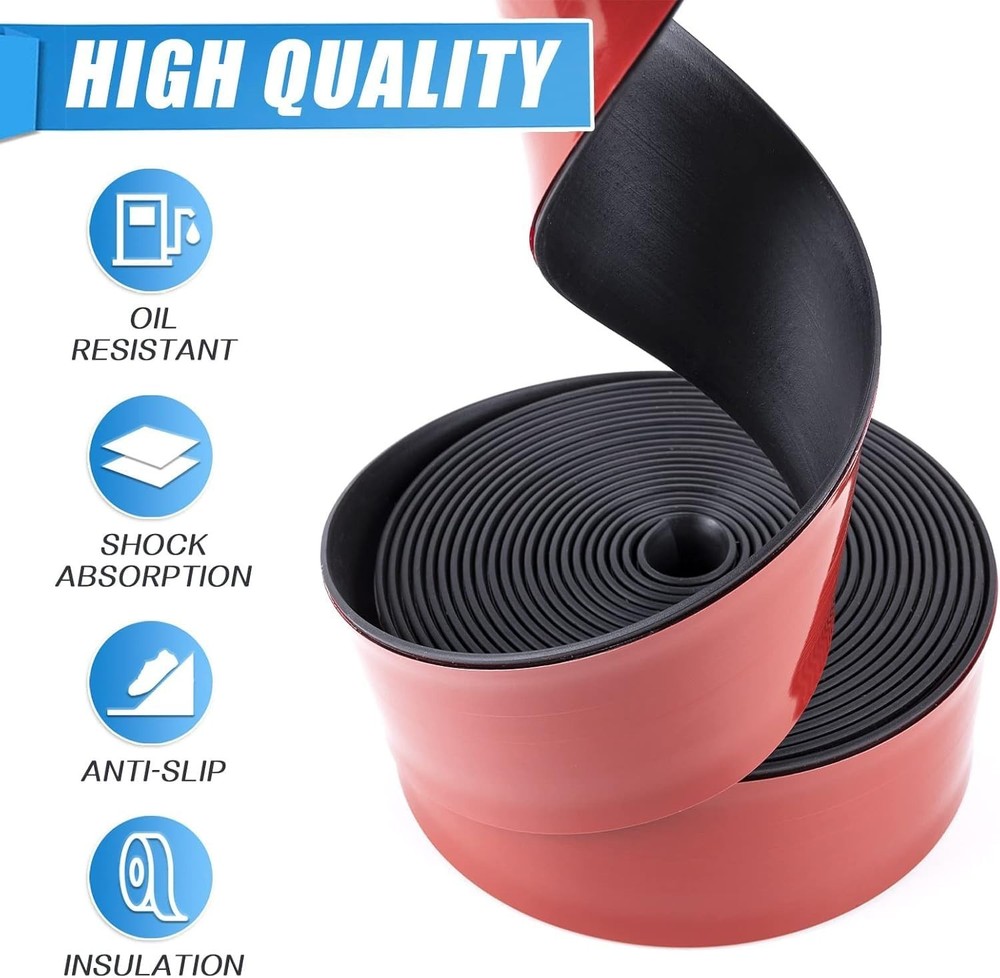 Neoprene Rubber Strips Self Adhesive Sheets, Rolls & Strips with Adhesive Bac...