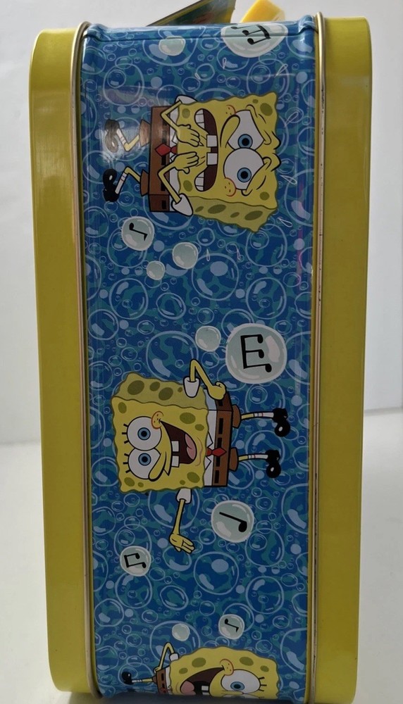 SpongeBob Square Pants Large Metal Lunch Box. 2002