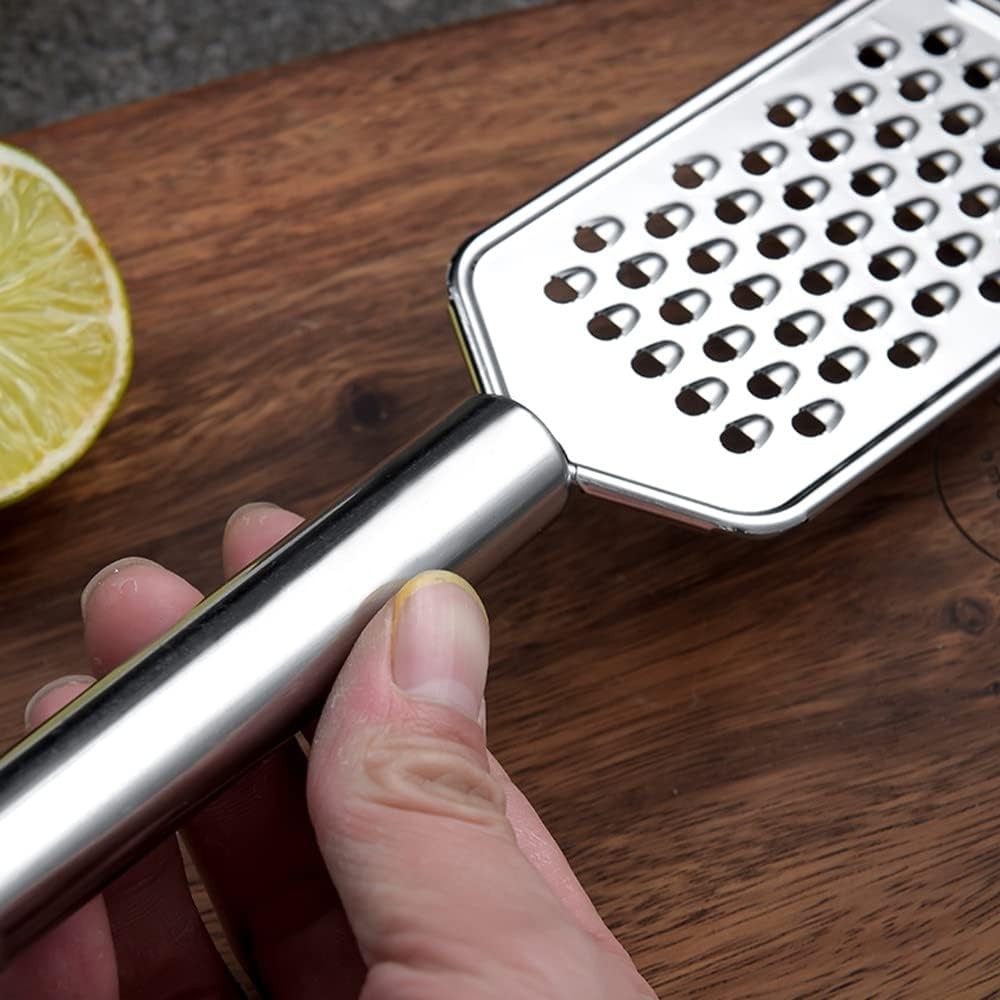 2Pcs Mini Cheese Grater With Handheld Shredder Kitchen Small Silver